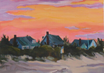 Lewes Beach Sunset, 2009, 12.5x 16.75 inches