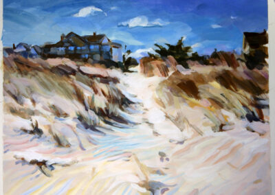 Windswept Dunes on Lewes Beach, 2006, 19x 22.25 inches