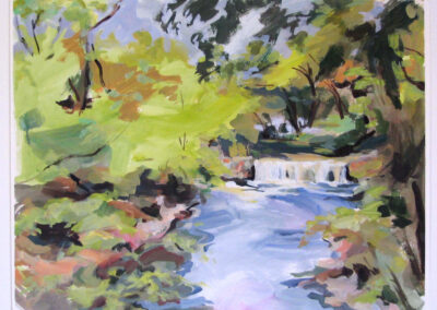 The Falls at Peirce Mill, 2003, 18.5x 24.25 inches