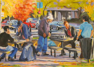 Dupont Circle Chess Players, 2013, 19x 31 inches