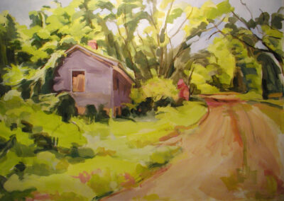 Tidewater Barn, Close-up, 2008, 26.5x 36 inches