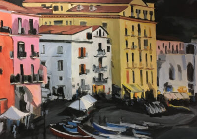 Sorrento at Twilight, 2017, 28.5x 30.5 inches