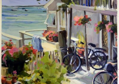 Bicycles, Provincetown, 2004, 18x 18.5 inches