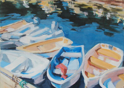 Rowboats, Bayside Dock, 2009 ,13x 13 inches