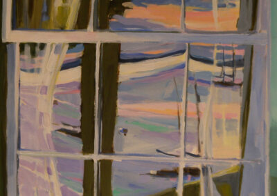 Window Reflections, Penobscot Bay, 2007, 20x 16 inches