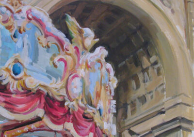 Arch & Carousel, 2004, 18.5x 18.5 inches