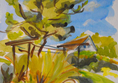 Clothesline, Squibnocket, 2012, 10x 10 inches