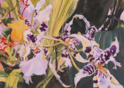 Purple Orchids, 2011, 19.25x 23.75 inches