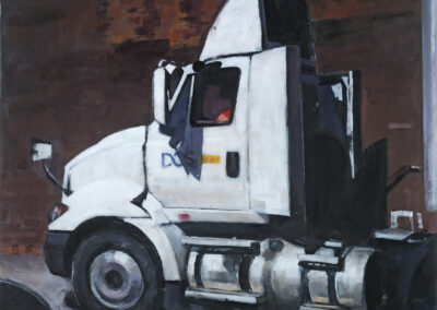 White Truck DOS, acrylic on canvas, 26 1/4" x 34 3/4" , 2015