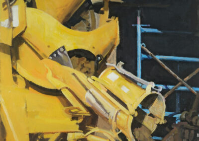 Yellow Cement Mixer, acrylic on canvas, 21 3/4" x 24" , 2007