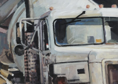 White Truck 176, acrylic on canvas, 22 1/2" x 21 1/2"