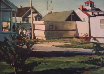 Trailer, Cape Henlopen Ferry, acrylic on canvas, 37" x 47", 1985, Private Collection