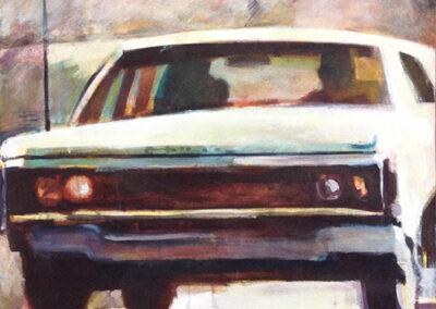 Car Close-up, Acrylic on canvas,46 5/8 x 45 in.