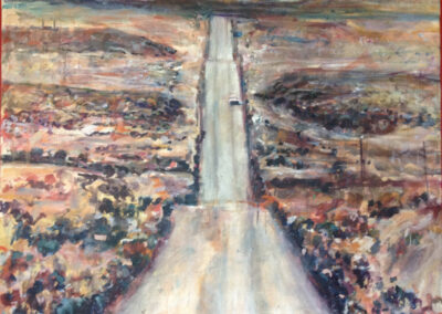 Desert Road, Acrylic on canvas, 48 x 60 in.