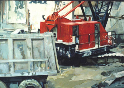 Big Red, acrylic on canvas, 40 1/2" x 60 1/4", 1990 